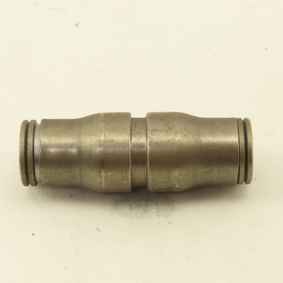 Legris 3/8" x 3/8" Push To Connect Stainless Steel Union Coupling Splice