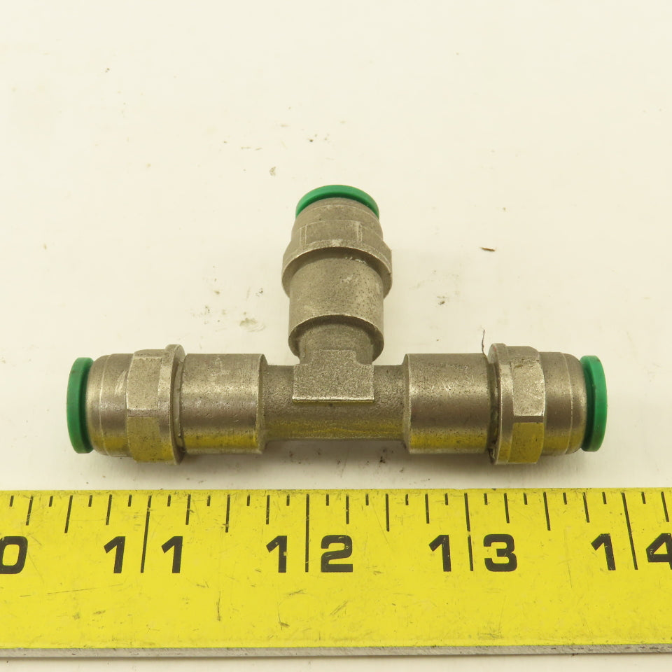 10mm Push To Connect Stainless Steel Union TEE