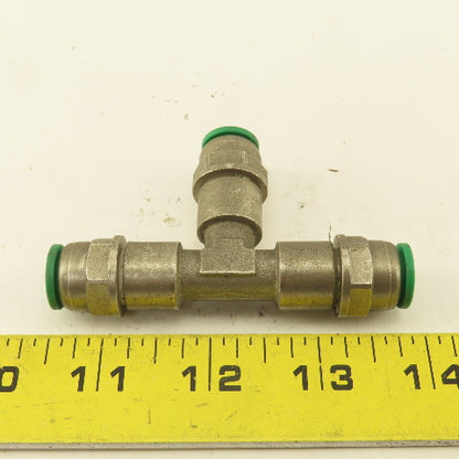 10mm Push To Connect Stainless Steel Union TEE