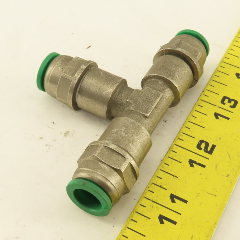 10mm Push To Connect Stainless Steel Union TEE