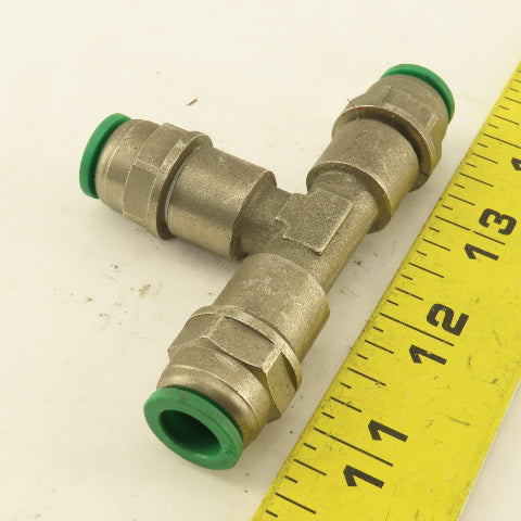10mm Push To Connect Stainless Steel Union TEE