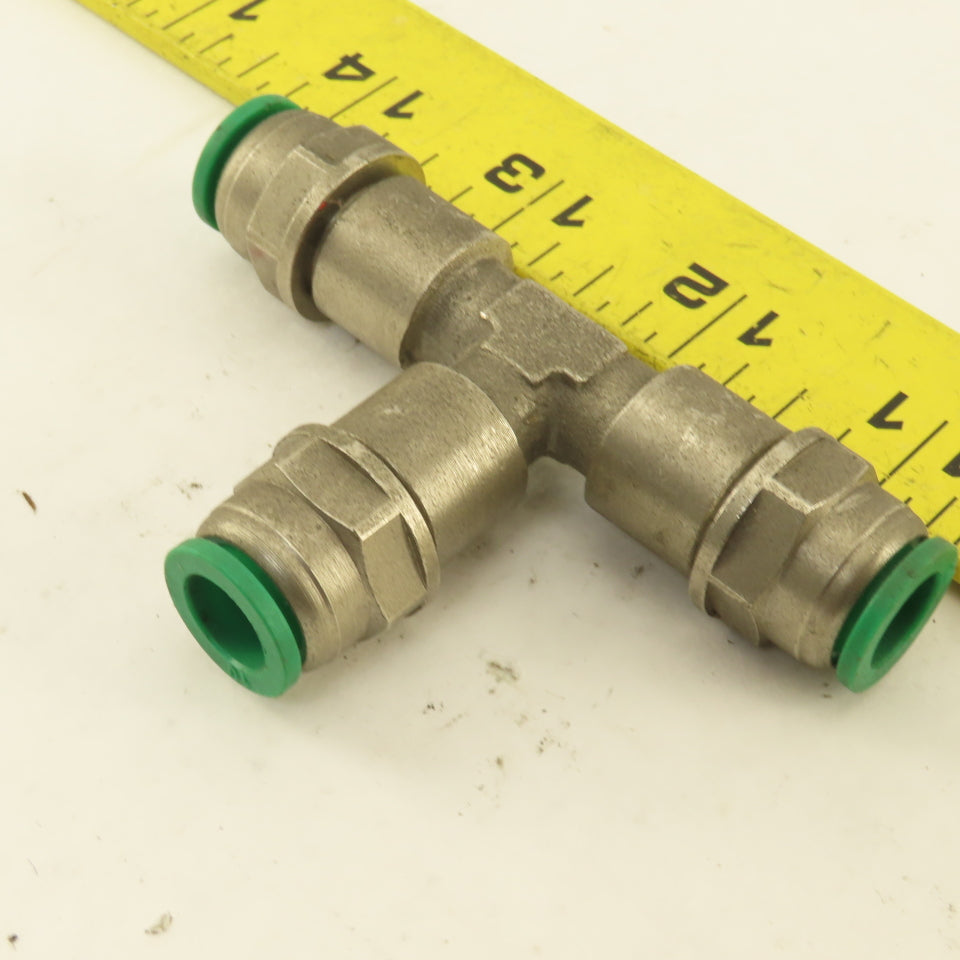 10mm Push To Connect Stainless Steel Union TEE