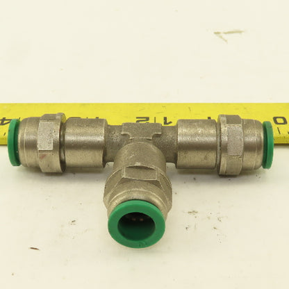 10mm Push To Connect Stainless Steel Union TEE
