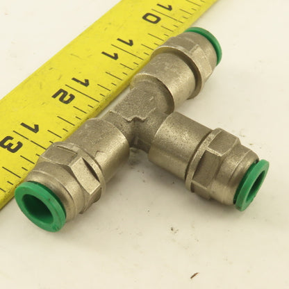 10mm Push To Connect Stainless Steel Union TEE