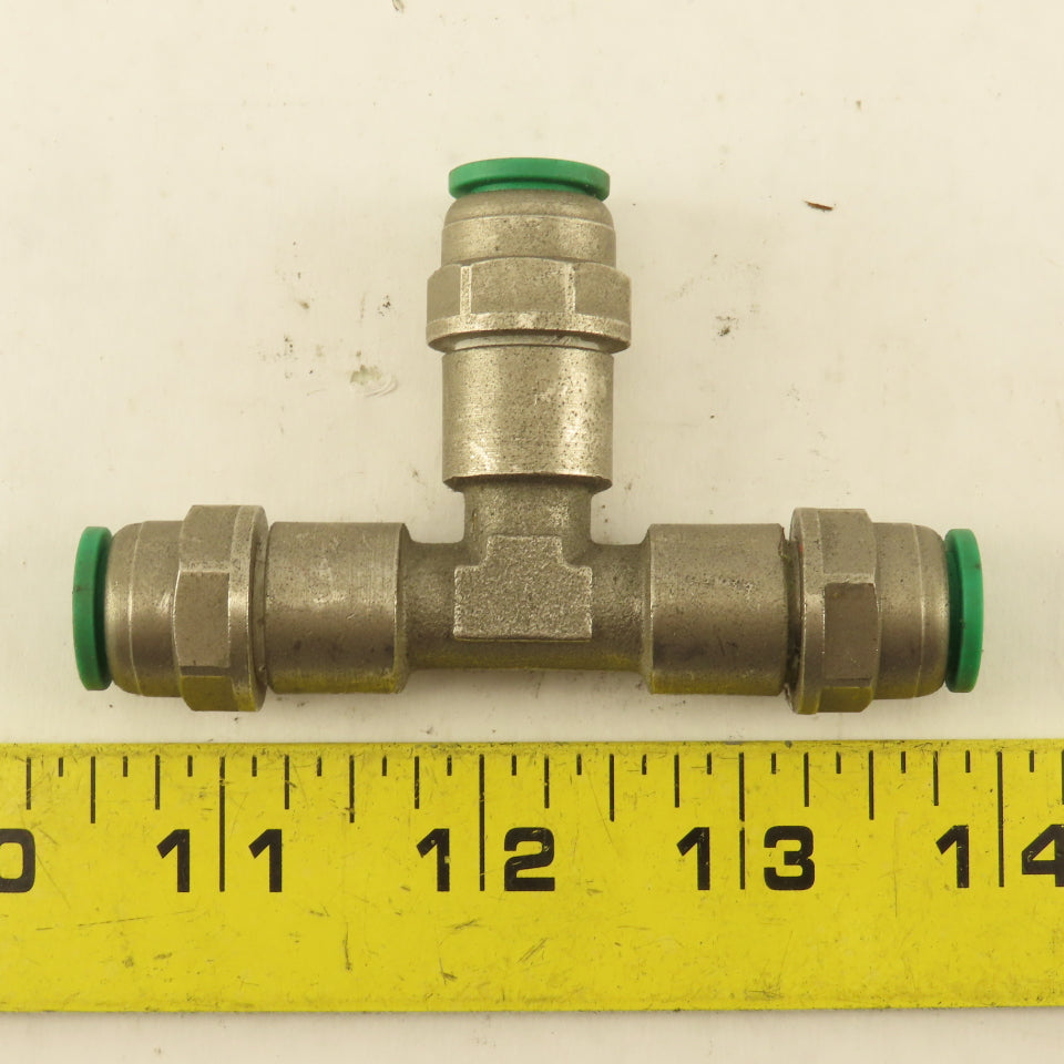 10mm Push To Connect Stainless Steel Union TEE
