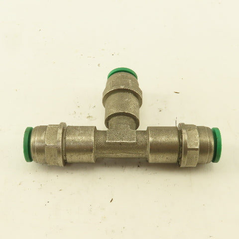10mm Push To Connect Stainless Steel Union TEE