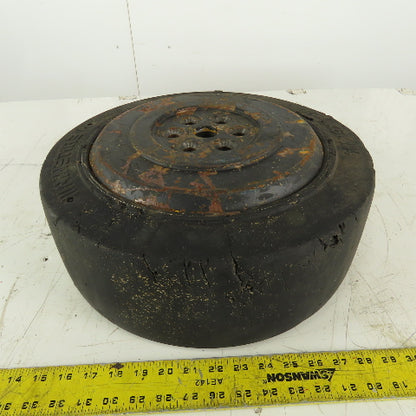 Hyster 85S-23-EE Super Solid Forklift Tire W/Rim 16-1/4"x6"x11-1/4" 6 Bolt