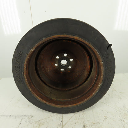 Hyster 85S-23-EE Super Solid Forklift Tire W/Rim 16-1/4"x6"x11-1/4" 6 Bolt