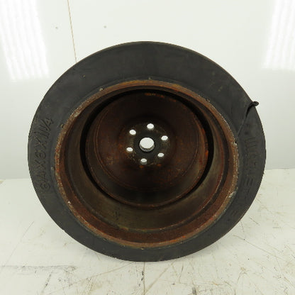Hyster 85S-23-EE Super Solid Forklift Tire W/Rim 16-1/4"x6"x11-1/4" 6 Bolt