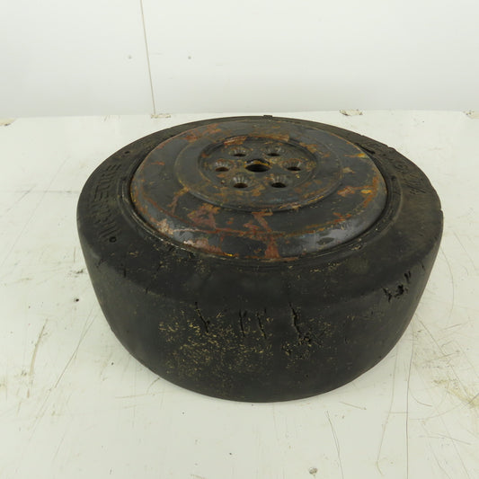 Hyster 85S-23-EE Super Solid Forklift Tire W/Rim 16-1/4"x6"x11-1/4" 6 Bolt