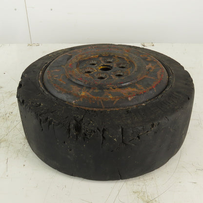 Hyster 85S-23-EE Super Solid Forklift Tire W/Rim 16-1/4"x6"x11-1/4" 6 Bolt