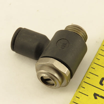Legris 3/8" NPT x 5/16 8mm Tube Push To Connect Flow Control Elbow 90°