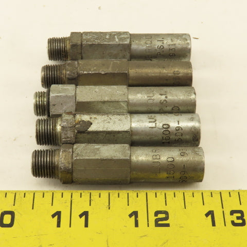 Trabon Lubriquip M10 Threaded Lubricator Valve 1500PSI Lot Of 5