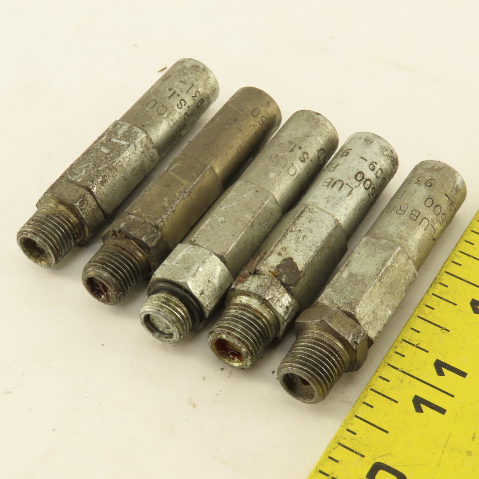 Trabon Lubriquip M10 Threaded Lubricator Valve 1500PSI Lot Of 5