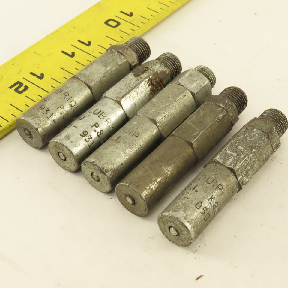 Trabon Lubriquip M10 Threaded Lubricator Valve 1500PSI Lot Of 5