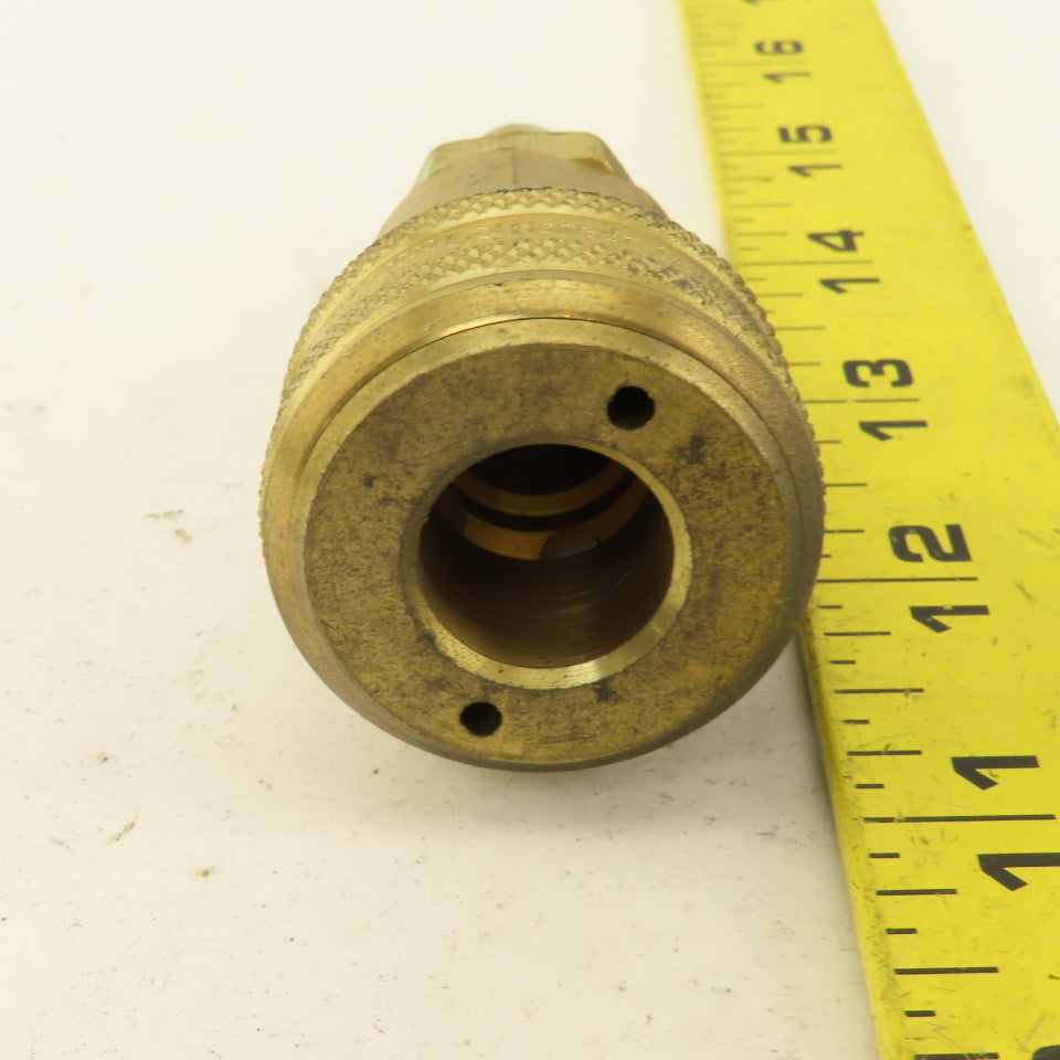 Hansen 1/2" Hose Barb Brass x Quick Disconnect Female Air Fitting