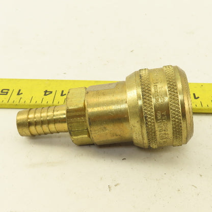 Hansen 1/2" Hose Barb Brass x Quick Disconnect Female Air Fitting