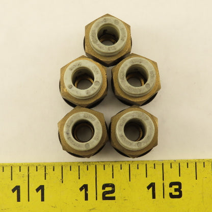 SMC 3/8" NPT x 5/16 8mm Push To Connect Brass Straight Fitting Lot Of 5