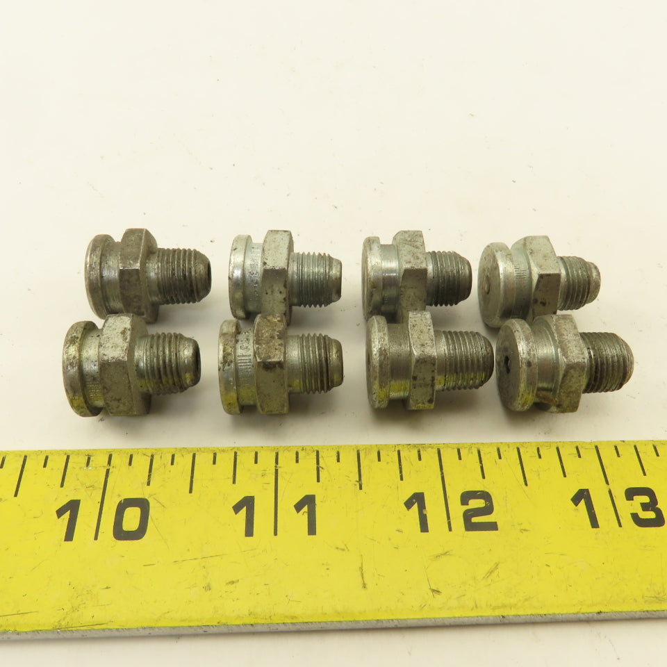 1/8" NPT Spring Ball Valve Single Point Lubricator Button Fitting Lot Of 8