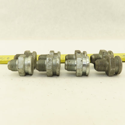 1/8" NPT Spring Ball Valve Single Point Lubricator Button Fitting Lot Of 8