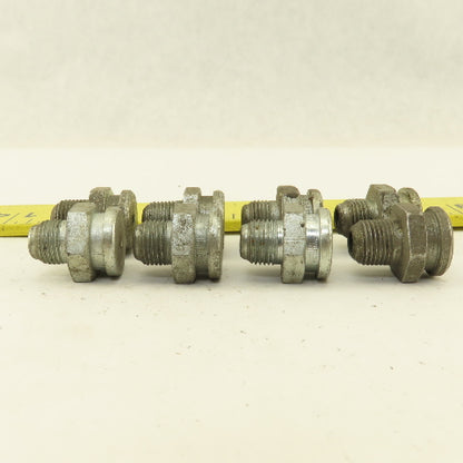 1/8" NPT Spring Ball Valve Single Point Lubricator Button Fitting Lot Of 8