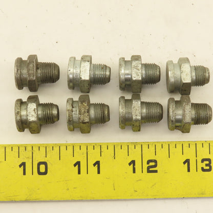 1/8" NPT Spring Ball Valve Single Point Lubricator Button Fitting Lot Of 8