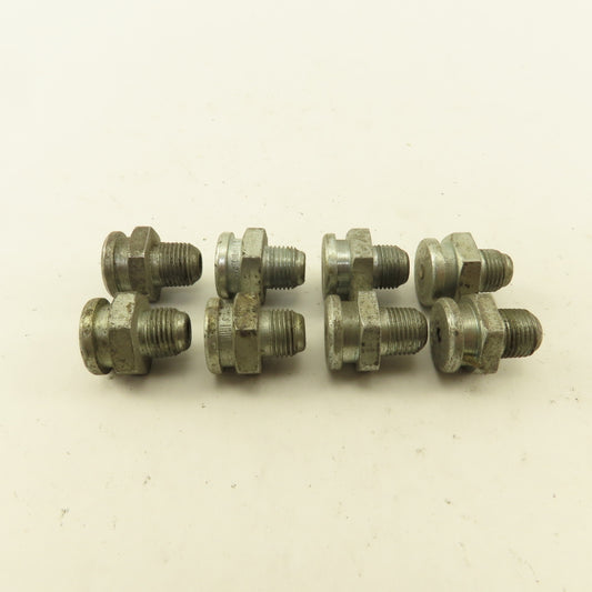 1/8" NPT Spring Ball Valve Single Point Lubricator Button Fitting Lot Of 8