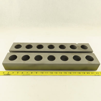 2-3/8" x 3-3/8" Steel Machinist Set Up Parallel Block Set 20-3/16" Long