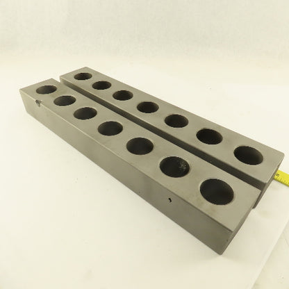 2-3/8" x 3-3/8" Steel Machinist Set Up Parallel Block Set 20-3/16" Long