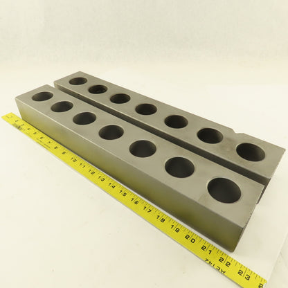 2-3/8" x 3-3/8" Steel Machinist Set Up Parallel Block Set 20-3/16" Long