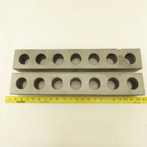 2-3/8" x 3-3/8" Steel Machinist Set Up Parallel Block Set 20-3/16" Long