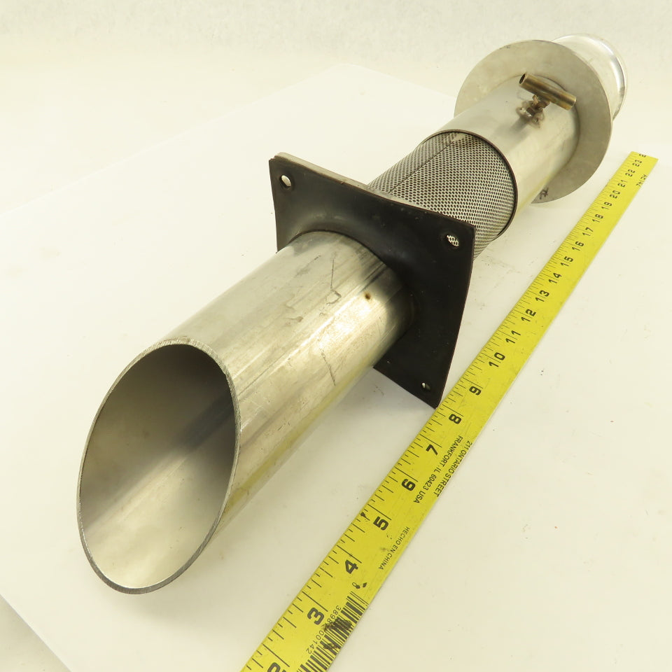 3" Stainless Steel Bulk Dry Material Suction Tube 21" OAL