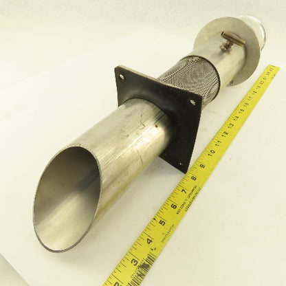 3" Stainless Steel Bulk Dry Material Suction Tube 21" OAL