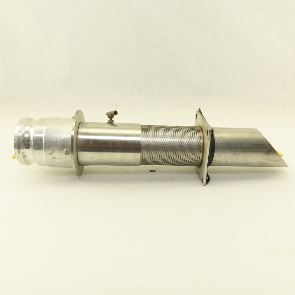 3" Stainless Steel Bulk Dry Material Suction Tube 21" OAL