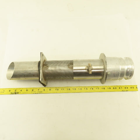 3" Stainless Steel Bulk Dry Material Suction Tube 21" OAL