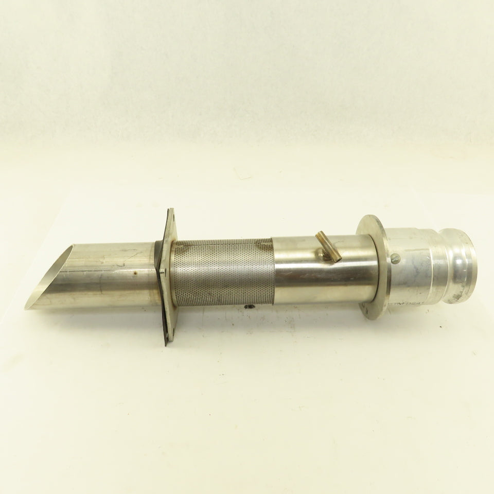 3" Stainless Steel Bulk Dry Material Suction Tube 21" OAL