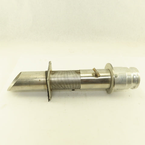 3" Stainless Steel Bulk Dry Material Suction Tube 21" OAL