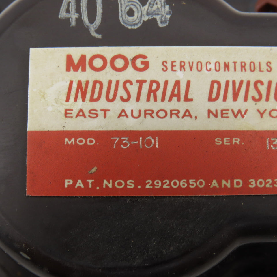 Moog 73-101 2 Stage Flow Control Servo Valve 2.5GPM 200Ohm Coil 3000PSI