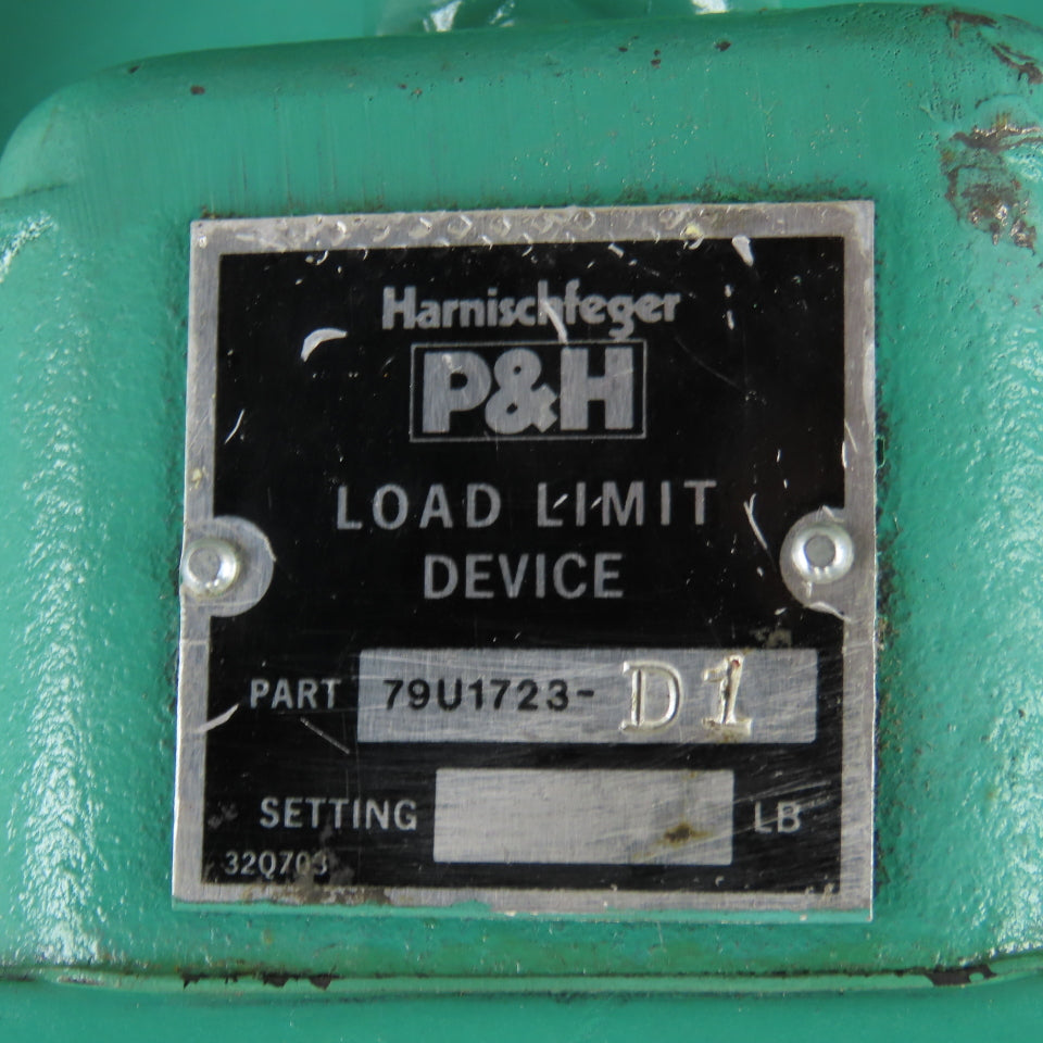 P&H 79U1723-D1 Heavy Lift Wire Rope Hoist Load limit Device Assembly