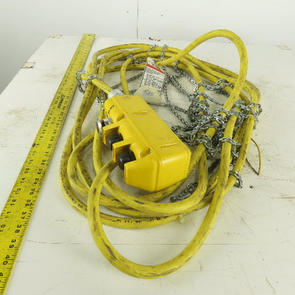 P&H 35' Electric Hoist Pendant Assembly 3 Button Single Speed Up/Down W/E-stop
