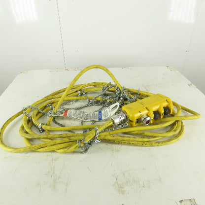 P&H 35' Electric Hoist Pendant Assembly 3 Button Single Speed Up/Down W/E-stop