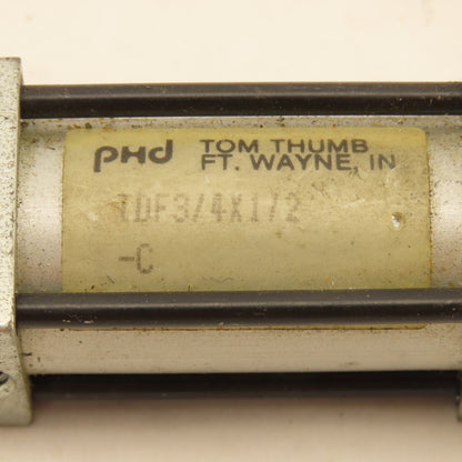 PHD TDF3/4x1/2 Tom Thumb 5/8" Bore 1/2" Stroke Tandem Air/Oil Cylinder
