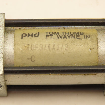 PHD TDF3/4x1/2 Tom Thumb 5/8" Bore 1/2" Stroke Tandem Air/Oil Cylinder
