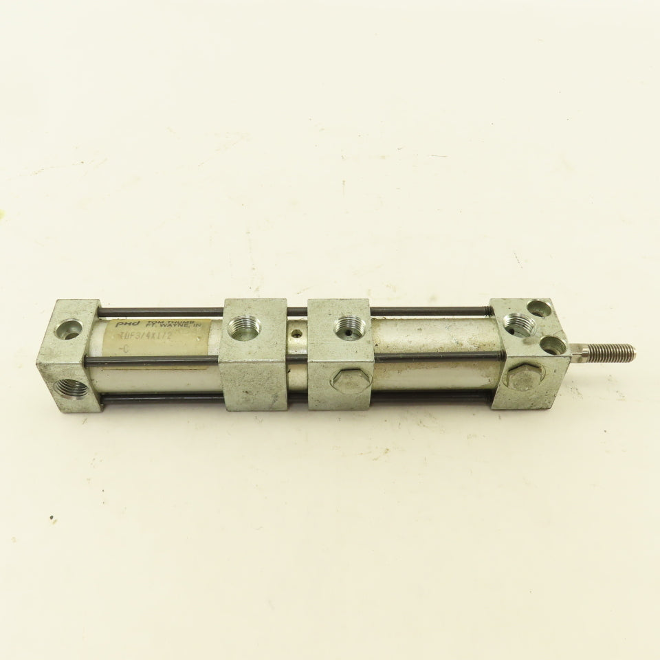 PHD TDF3/4x1/2 Tom Thumb 5/8" Bore 1/2" Stroke Tandem Air/Oil Cylinder