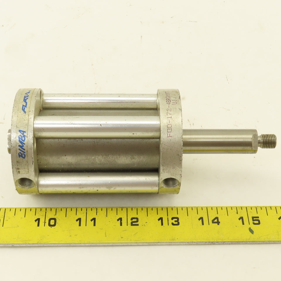 Bimba Flat-1 1-1/2" Bore 1-3/4" Double Ended Stroke Air Cylinder