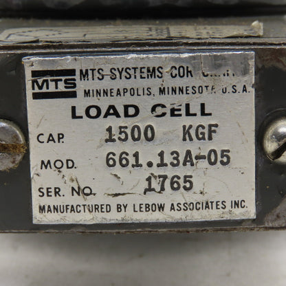 MTS 661.13A-05 1500 KGF Load Cell