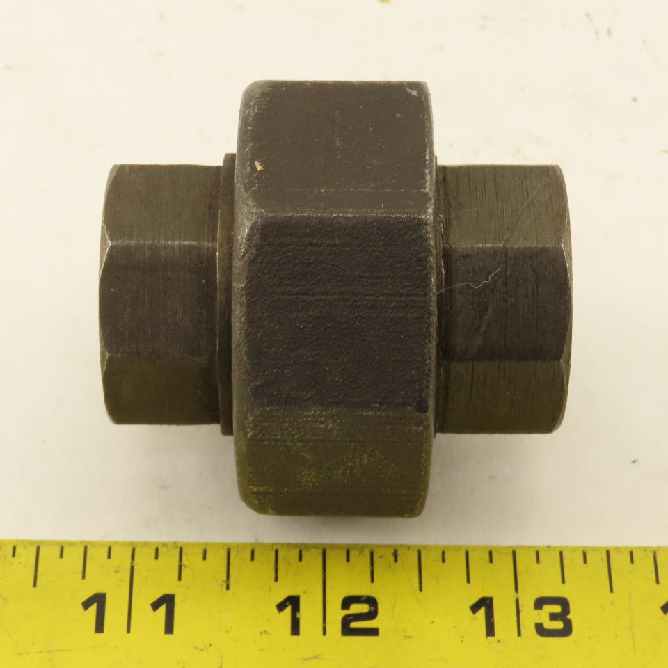 Bonney 1/2" NPT Steel 6000PSI WOG Thick Wall Black Pipe Union