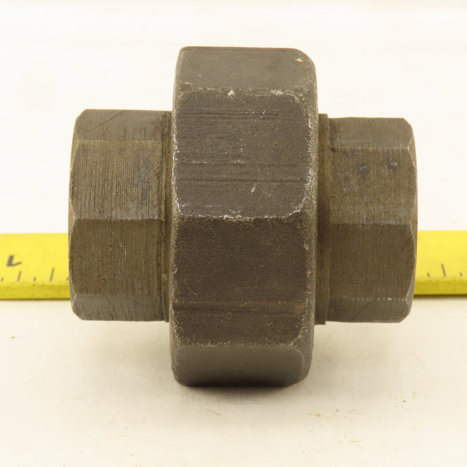 Bonney 1/2" NPT Steel 6000PSI WOG Thick Wall Black Pipe Union