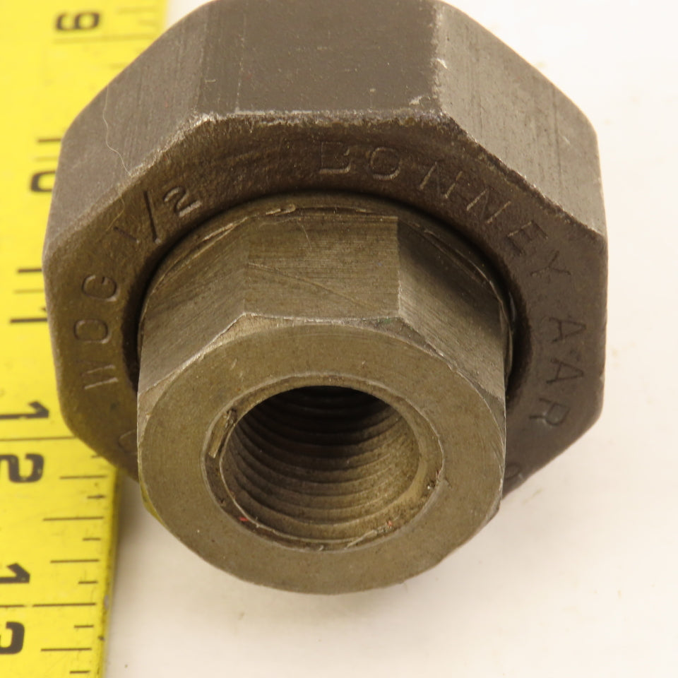 Bonney 1/2" NPT Steel 6000PSI WOG Thick Wall Black Pipe Union