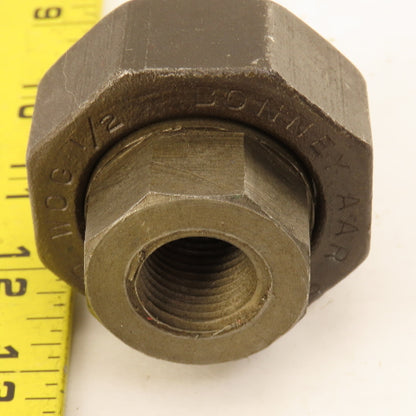 Bonney 1/2" NPT Steel 6000PSI WOG Thick Wall Black Pipe Union